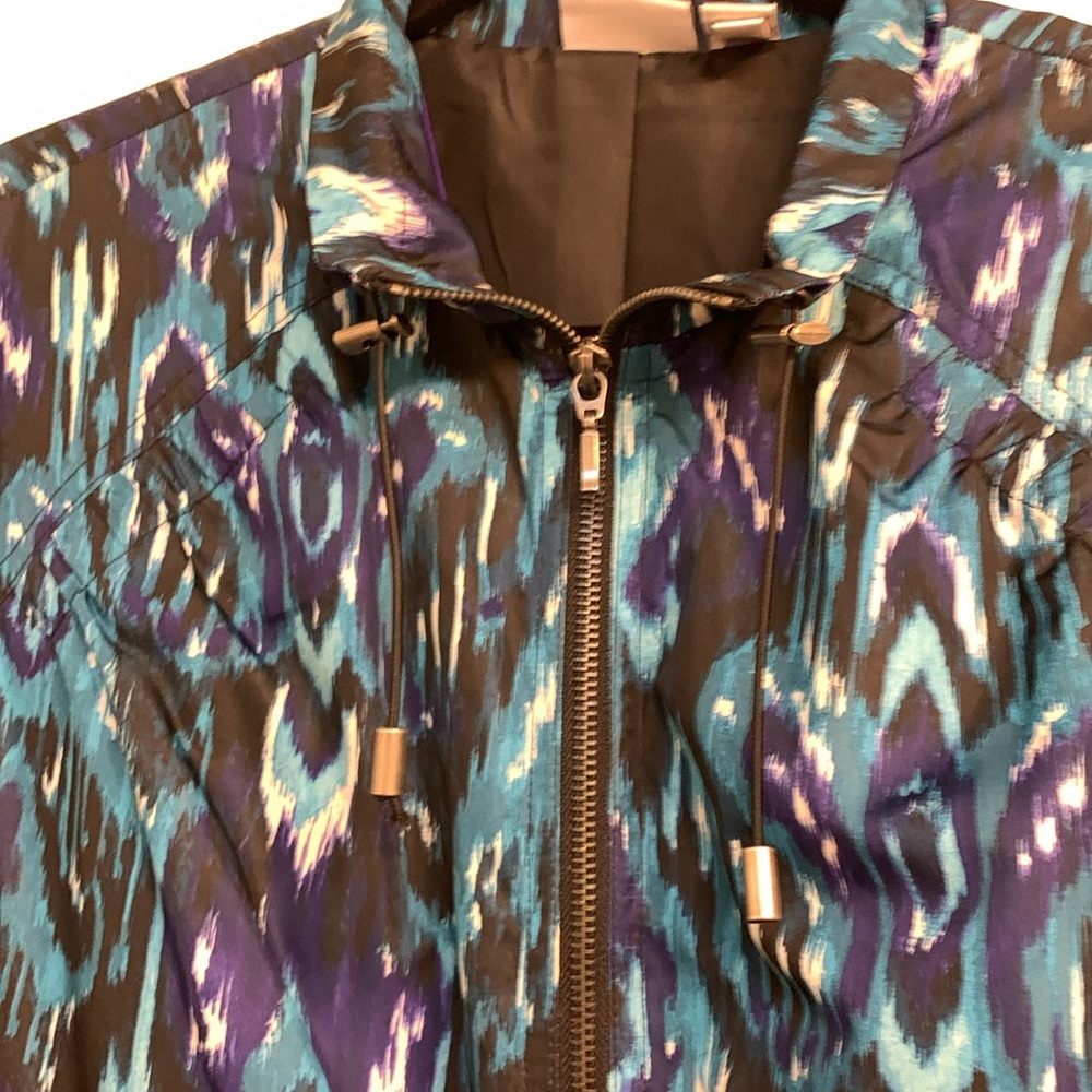 Chico’s Zenergy Watercolor Jacket - Picture 4 of 8